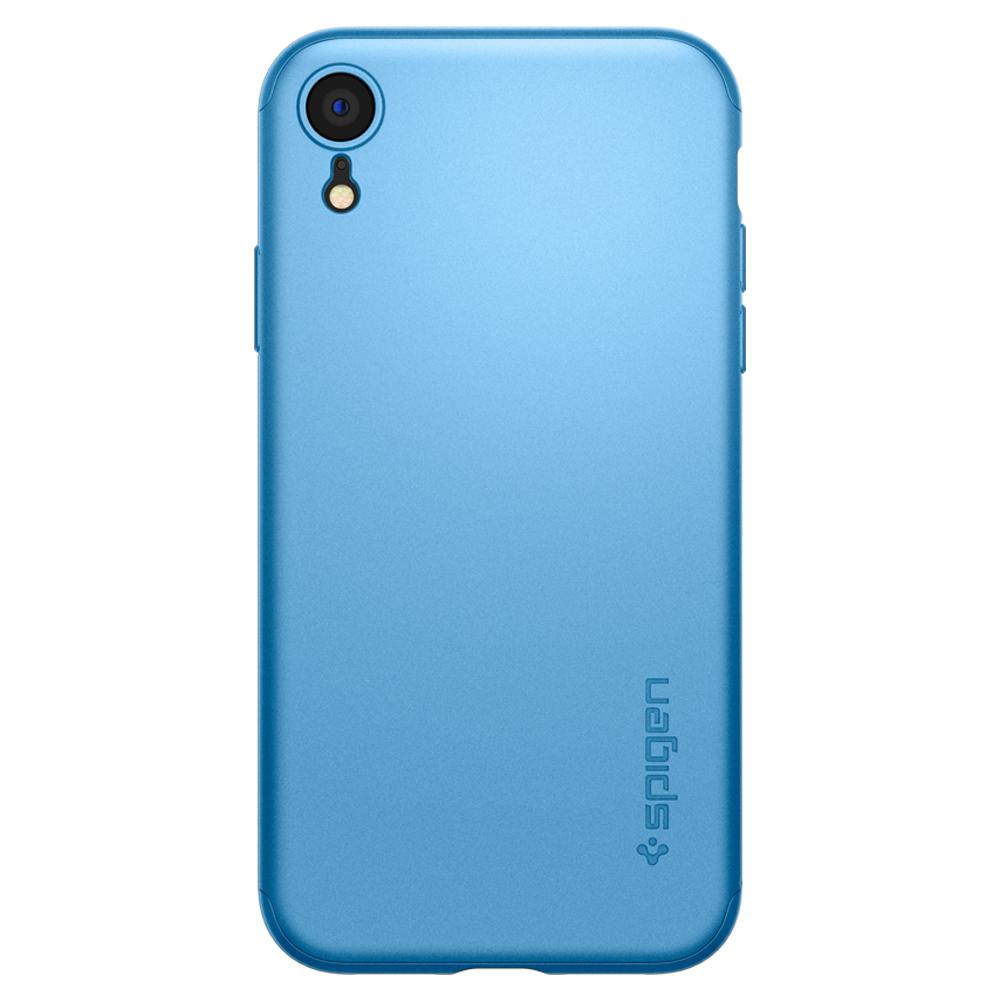 iPhone Xr Case Thin Fit 360 Blue Glass Screen Protector