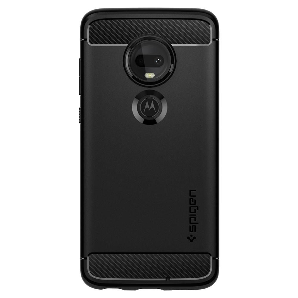 Moto G7 Case Rugged Armor Matte Black