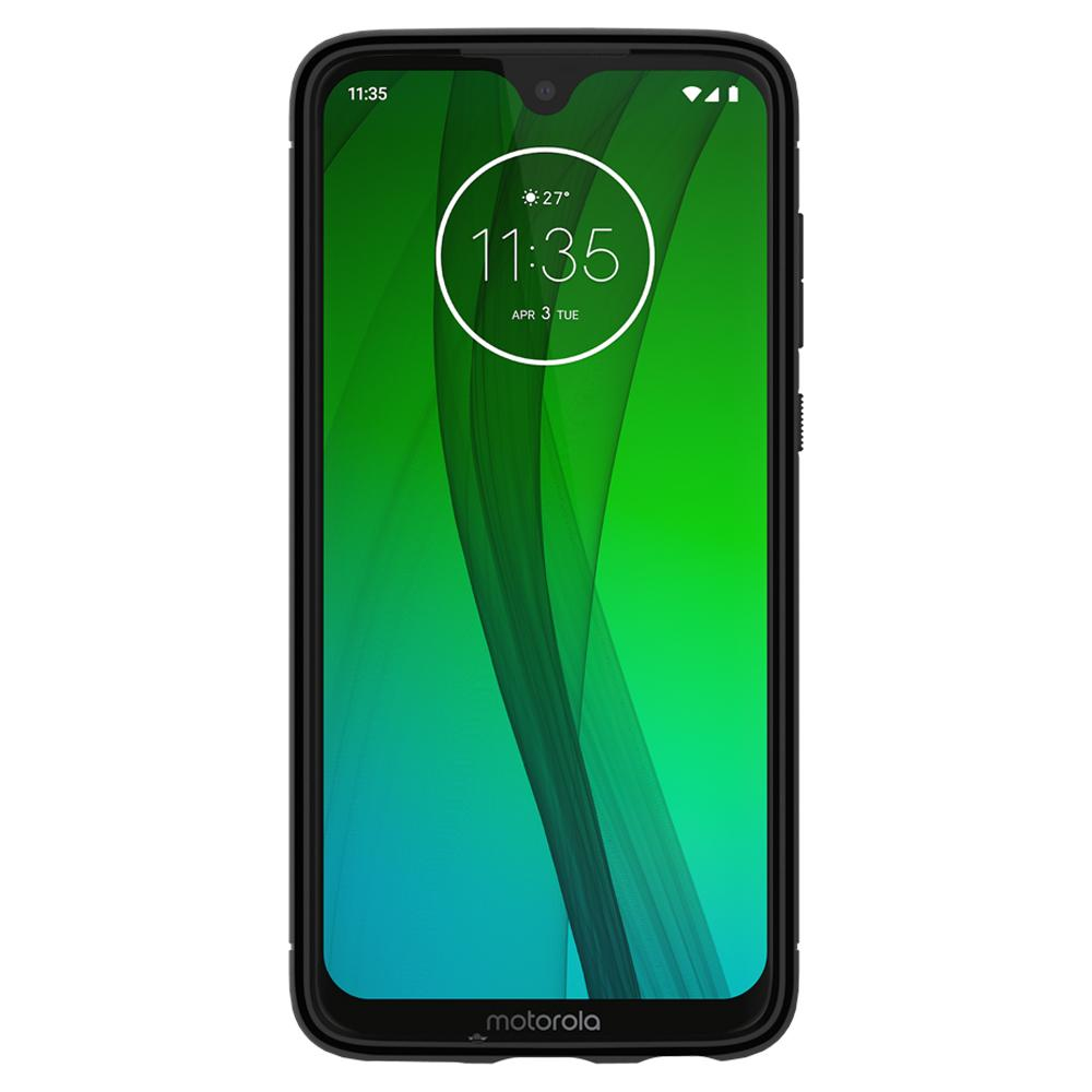 Moto G7 Case Rugged Armor Matte Black