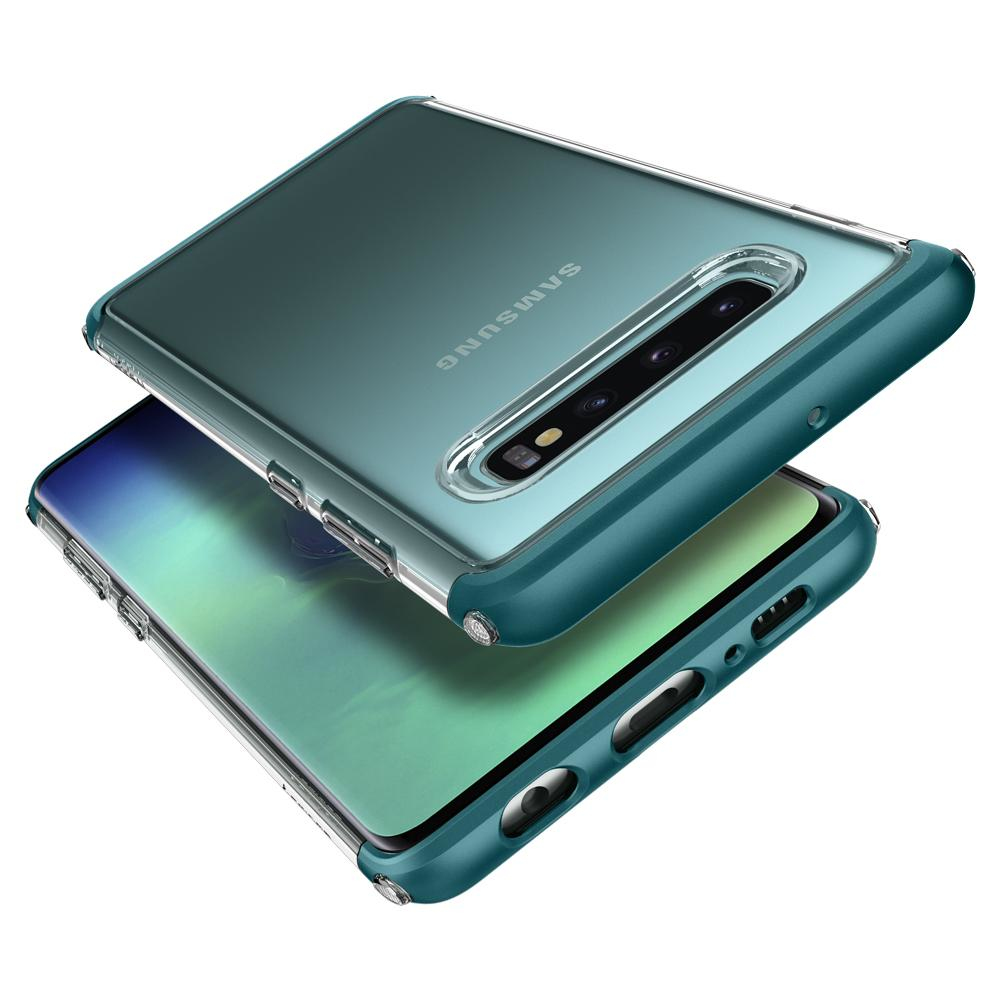 Galaxy S10 Case Neo Hybrid Nc Green Chrome Frame