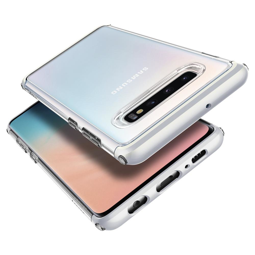 Galaxy S10 Case Neo Hybrid Nc White Chrome Frame