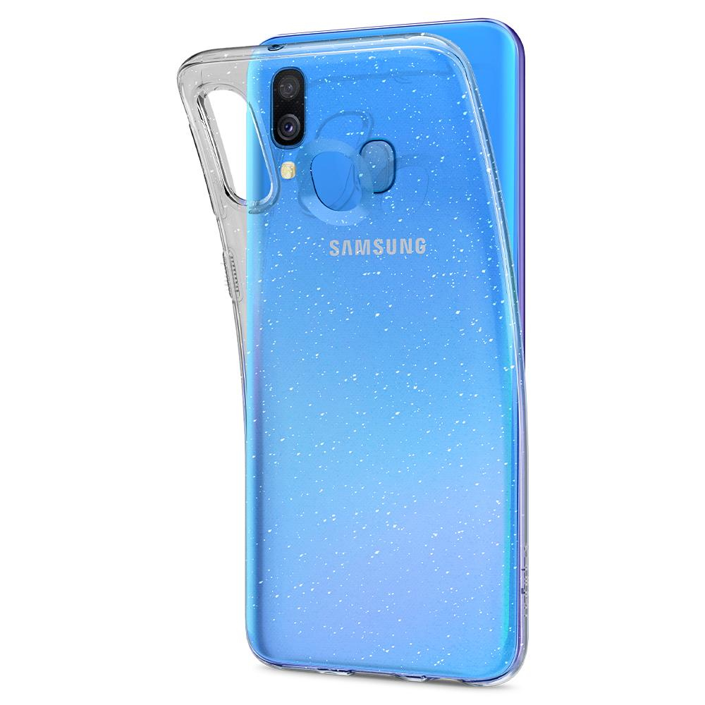 Galaxy A40 Case Liquid Crystal Glitter Crystal Quartz
