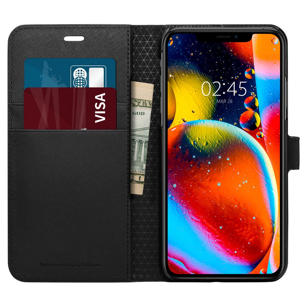 iPhone 11 Wallet S Saffiano Black