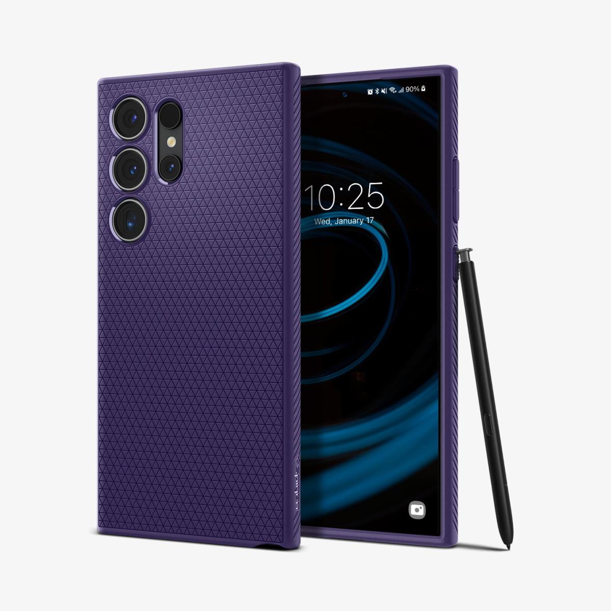 Galaxy S24 Ultra Case Liquid Air Deep Purple