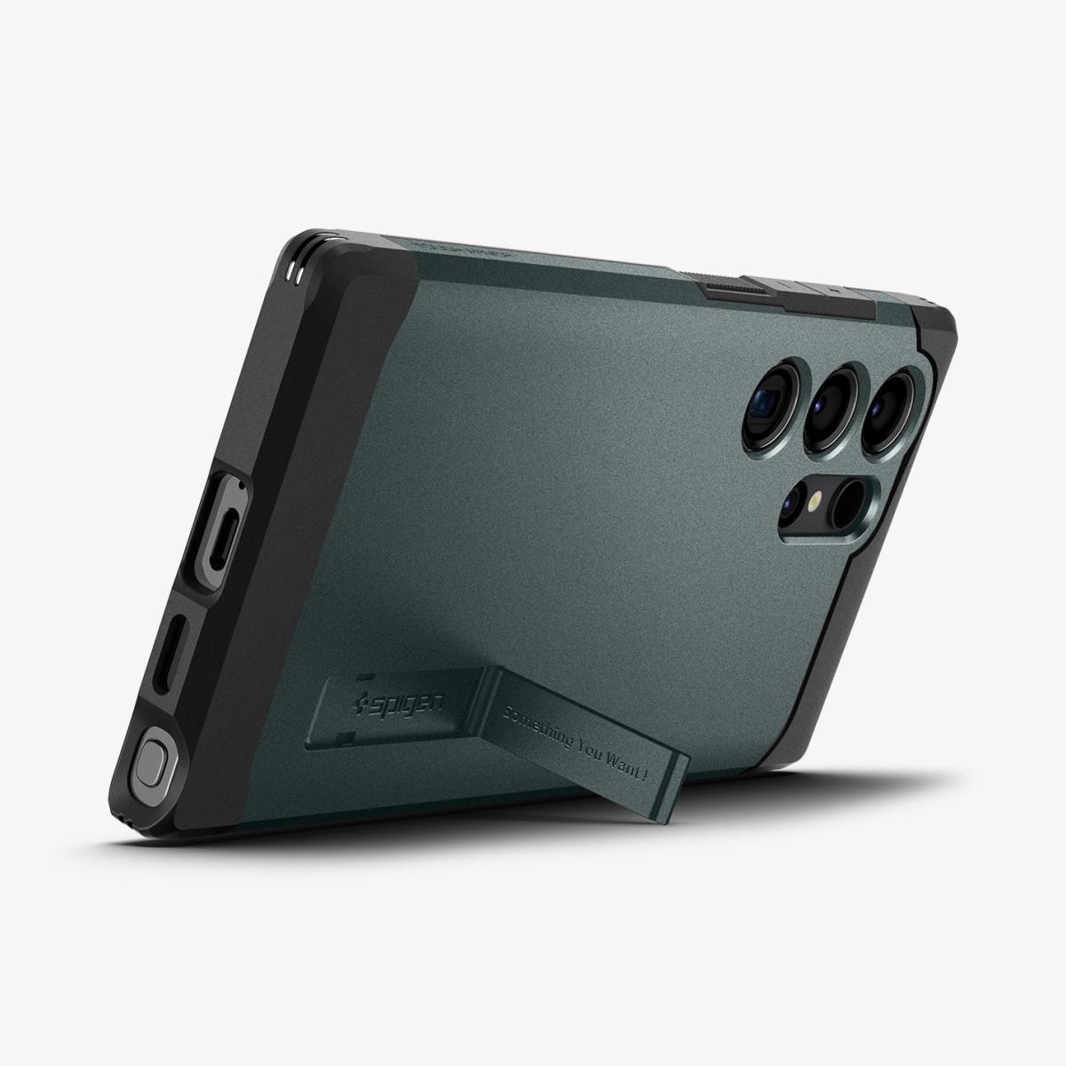 Galaxy S24 Ultra Case Tough Armor Abyss Green