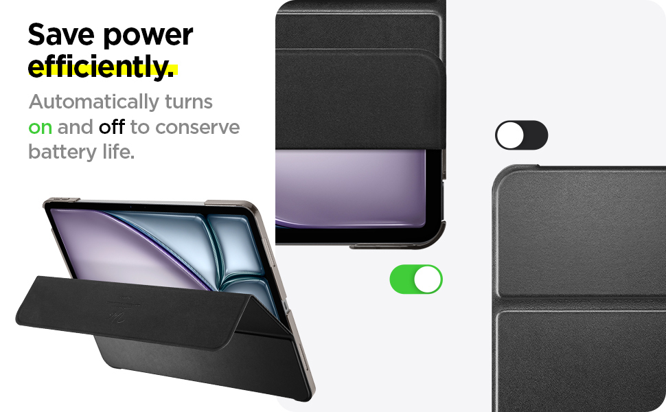 iPad Air 12.9in (2024) Case Smart Fold Black