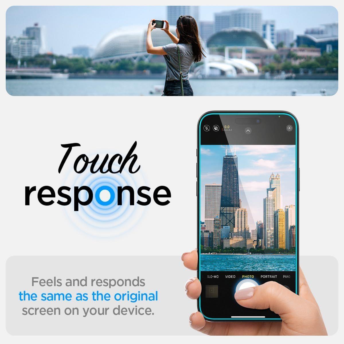 Screen Protector 6.1in iPhone 15 Glas.tR EZ Fit HD FC Black 1P