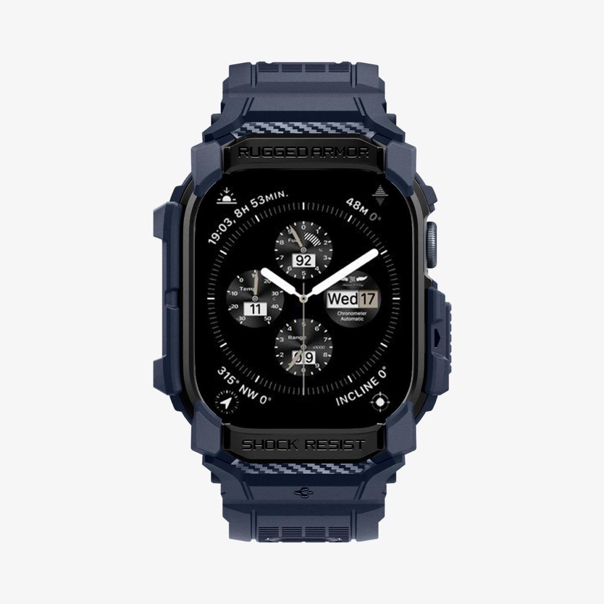 Apple Watch 10 (46mm) Case Rugged Armor Pro Navy Blue