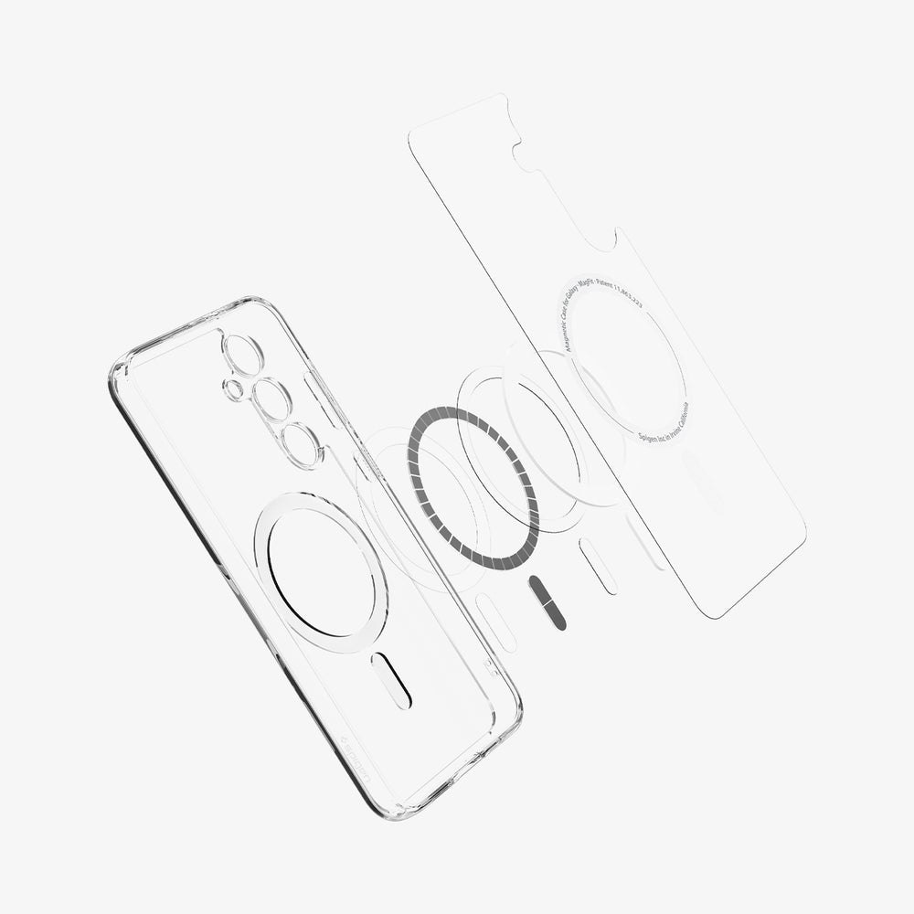 Galaxy S24 FE Ultra Hybrid Case Mag Fit White
