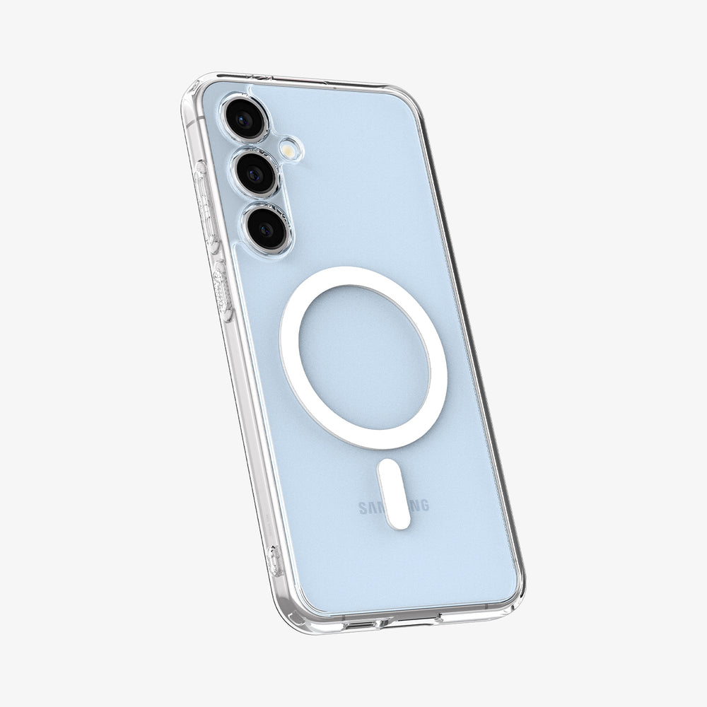 Galaxy S24 FE Ultra Hybrid Case Mag Fit White