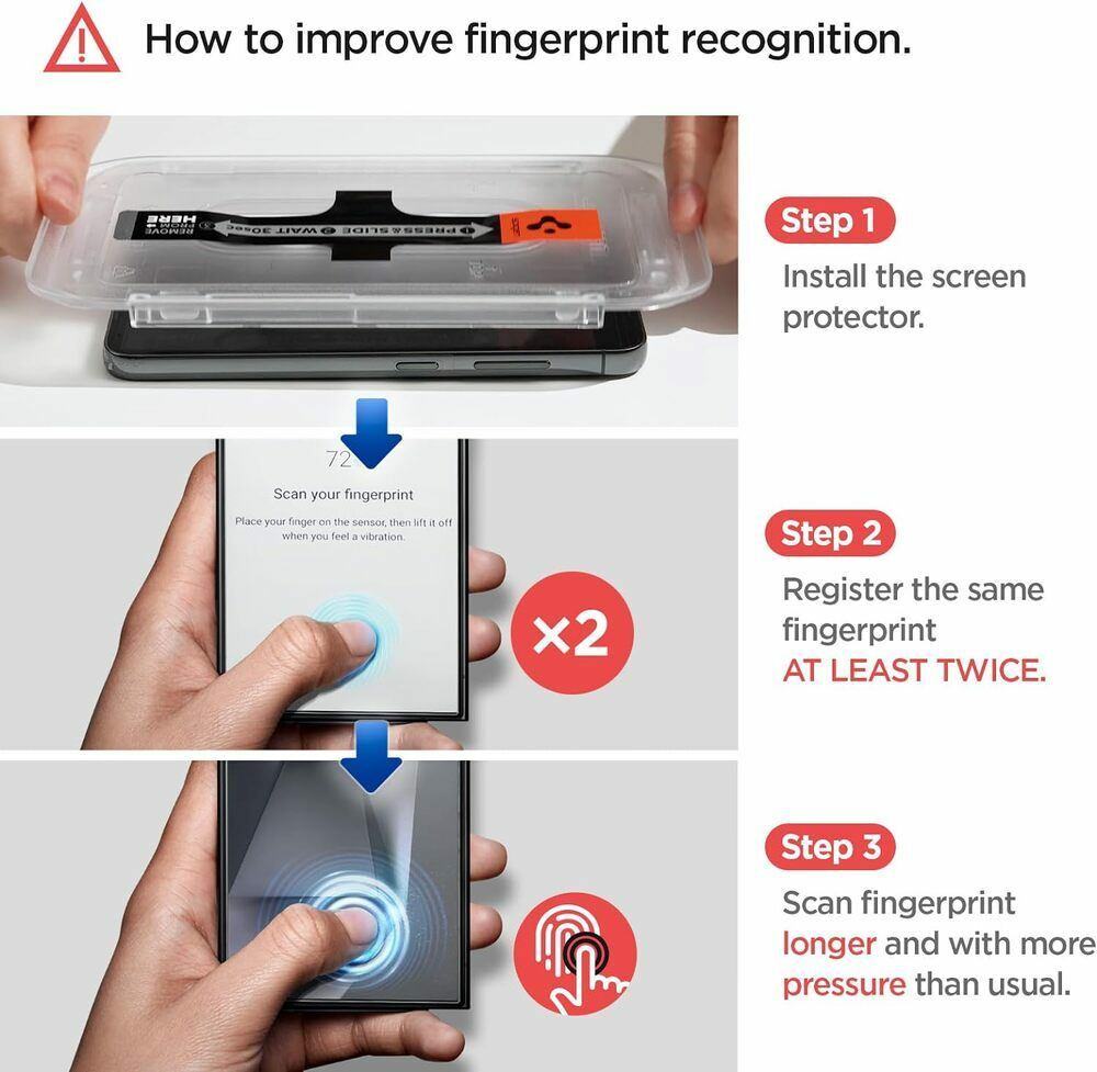 Screen Protector For Galaxy S24 Ultra Glas.tR EZ Fit (Privacy) (2P)