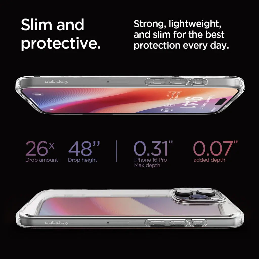 iPhone 16 Pro Max Crystal Hybrid Crystal Clear