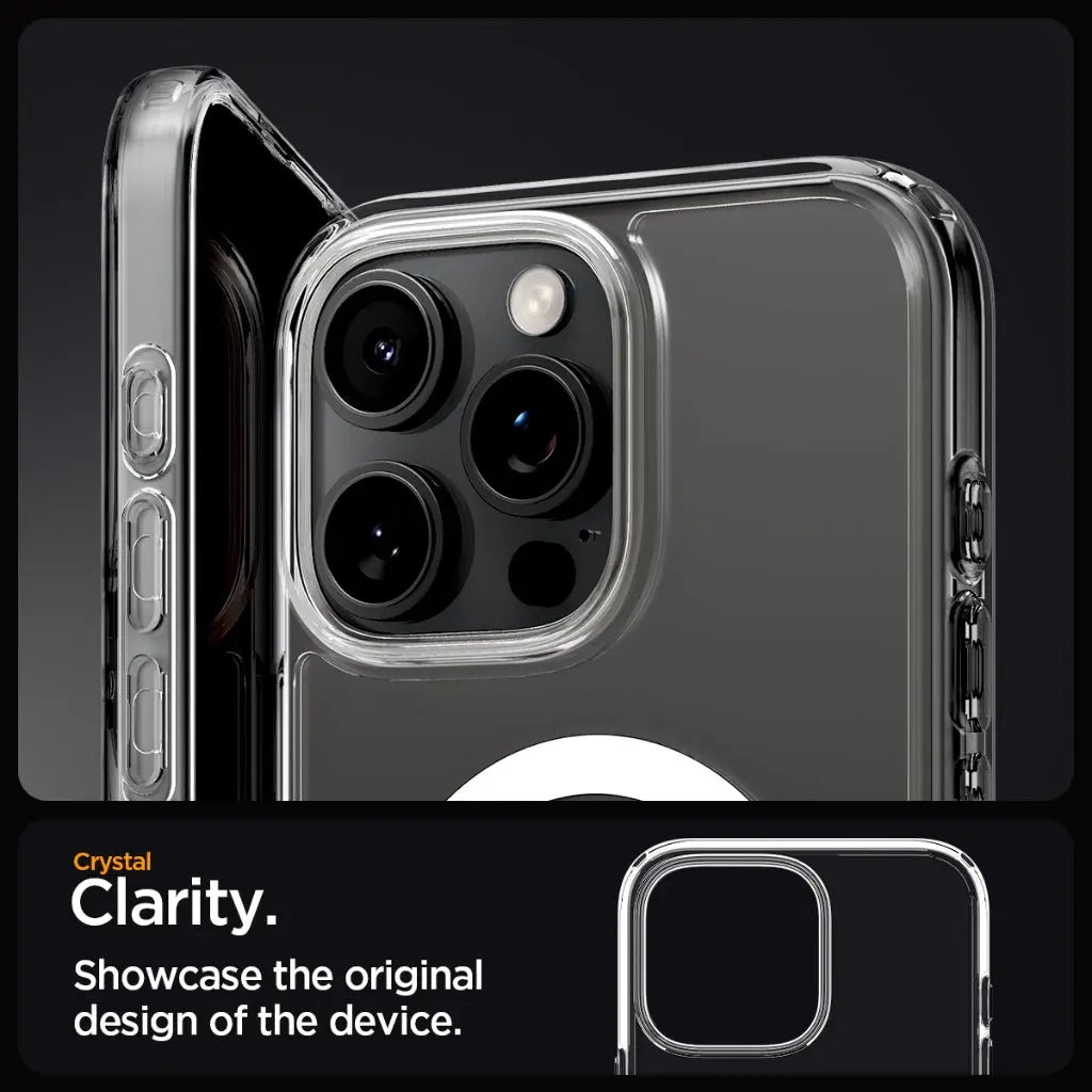 iPhone 16 Pro Max Crystal Hybrid Magfit White