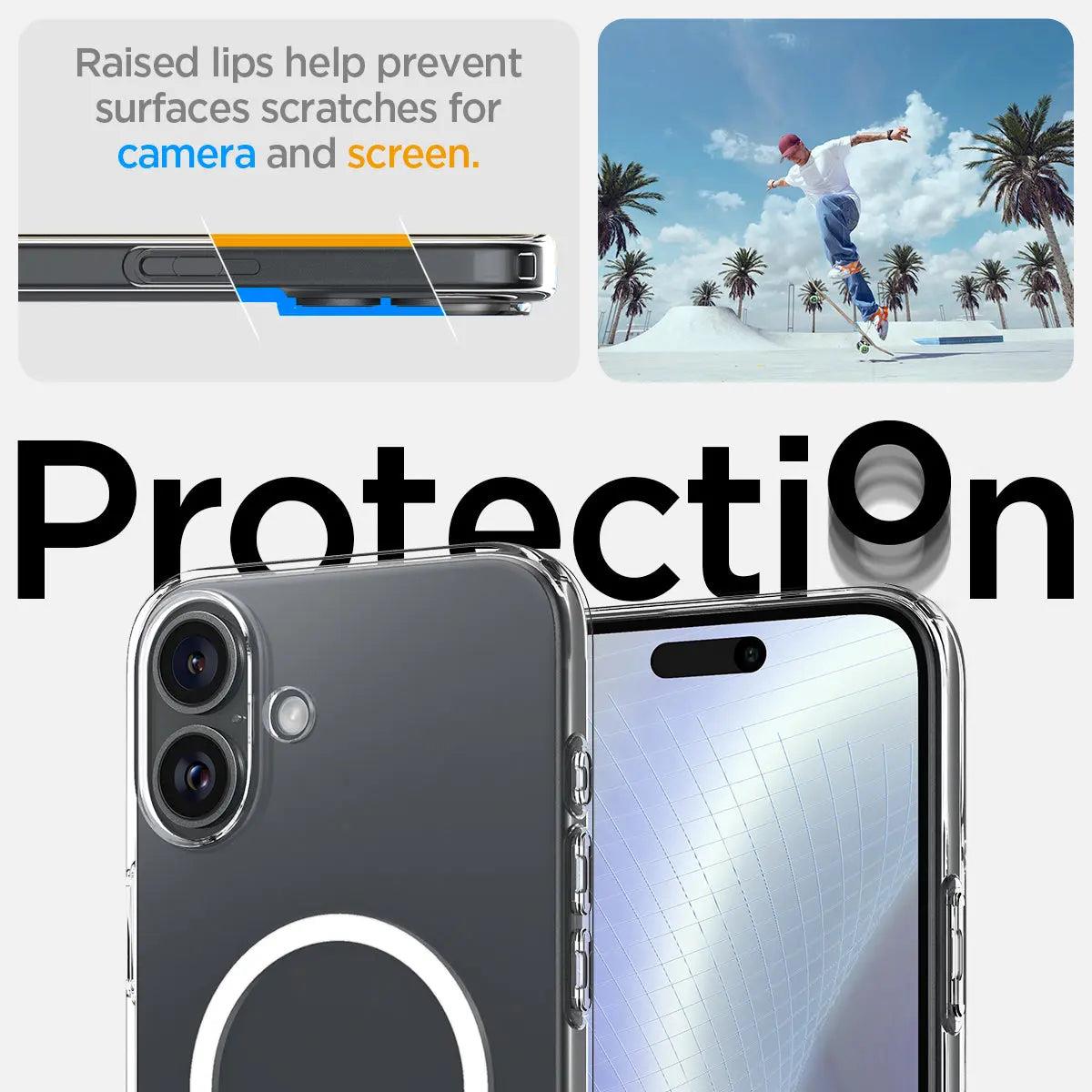 iPhone 16 Plus Case Liquid Crystal MagFit Crystal Clear