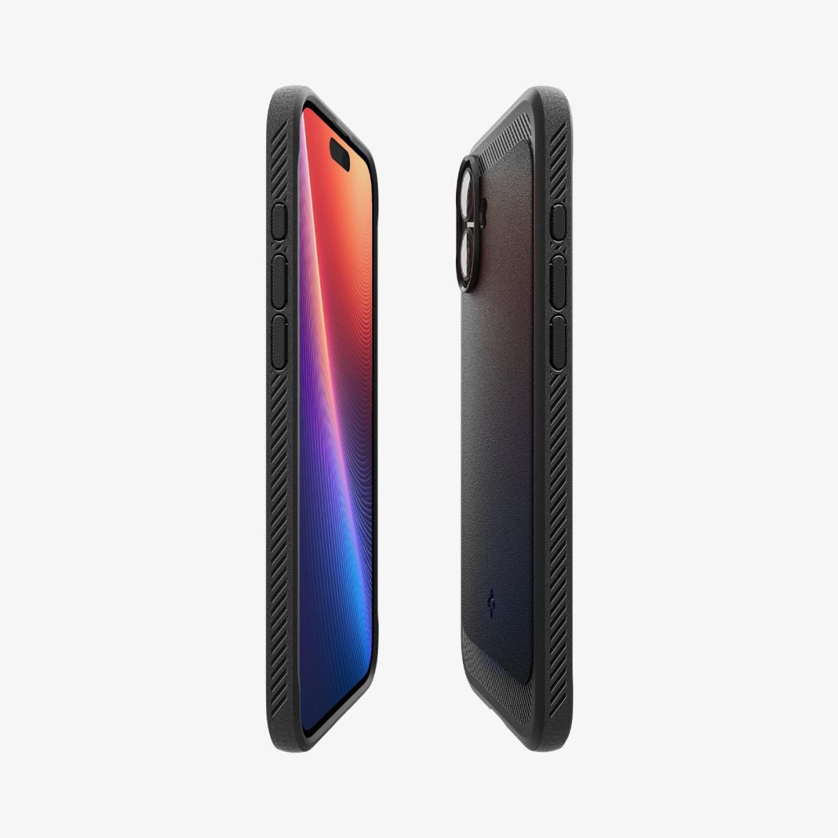 iPhone 16 Plus Case Rugged Armor MagFit Matte Black