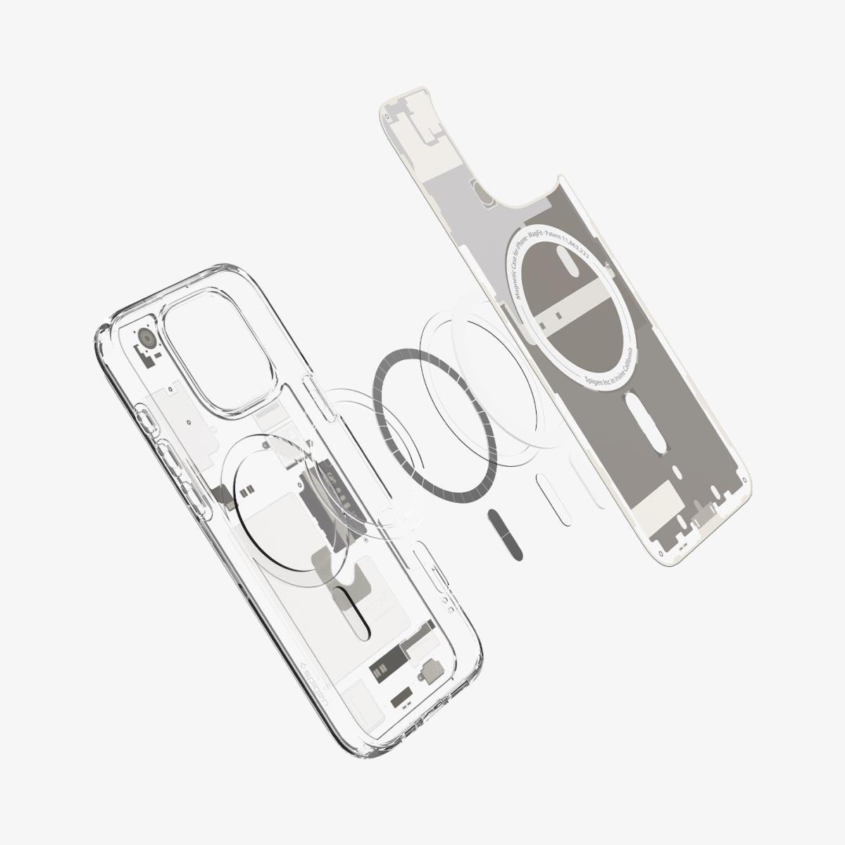 iPhone 16 Pro Case Ultra Hybrid MagFit Zero One Natural Titanium