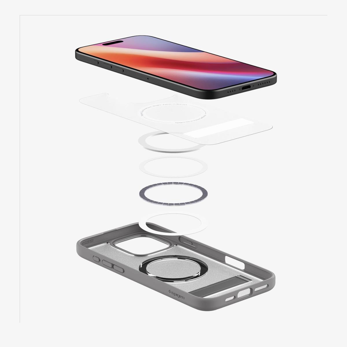 iPhone 16 Pro Case Ultra Hybrid S MagFit Frost Gray
