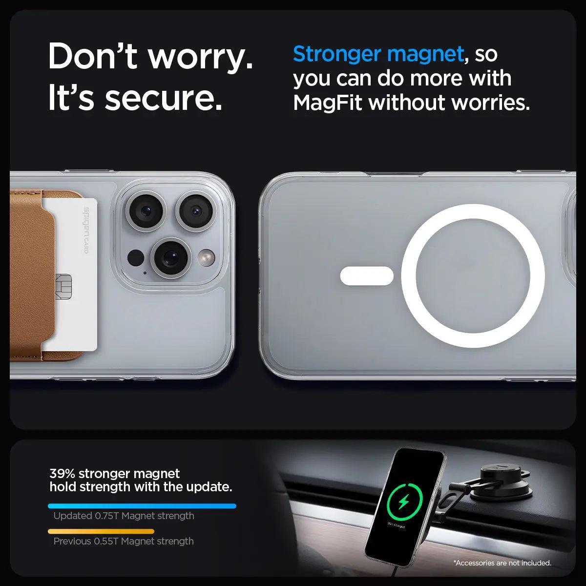 iPhone 16 Pro Case Liquid Crystal MagFit Crystal Clear