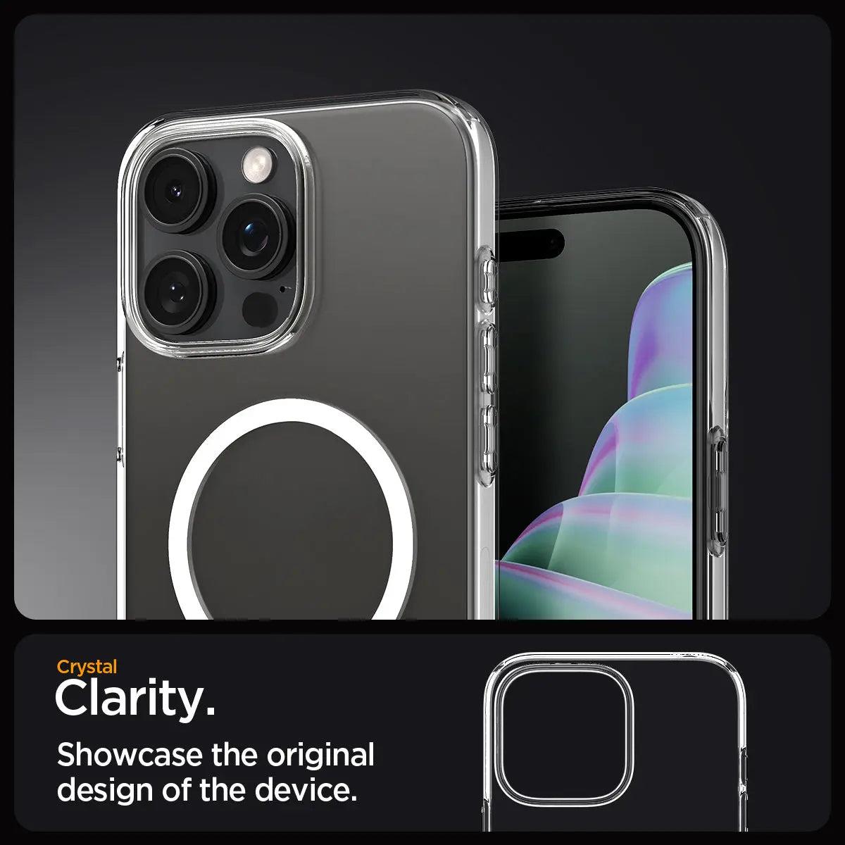 iPhone 16 Pro Case Liquid Crystal MagFit Crystal Clear