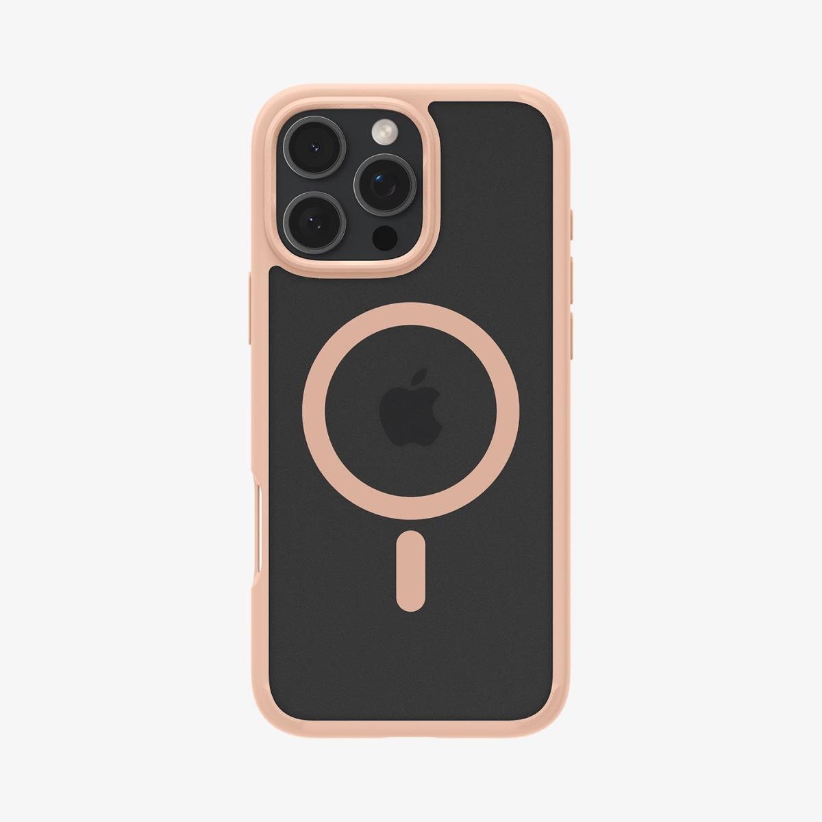 iPhone 16 Pro Case Ultra Hybrid MagFit Frost Rose Titanium
