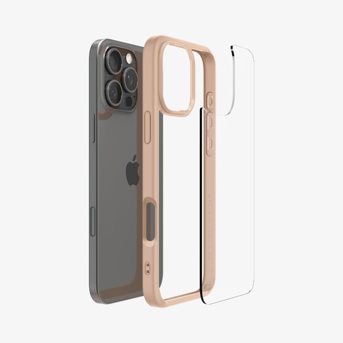 iPhone 16 Pro Case Ultra Hybrid Rose Titanium