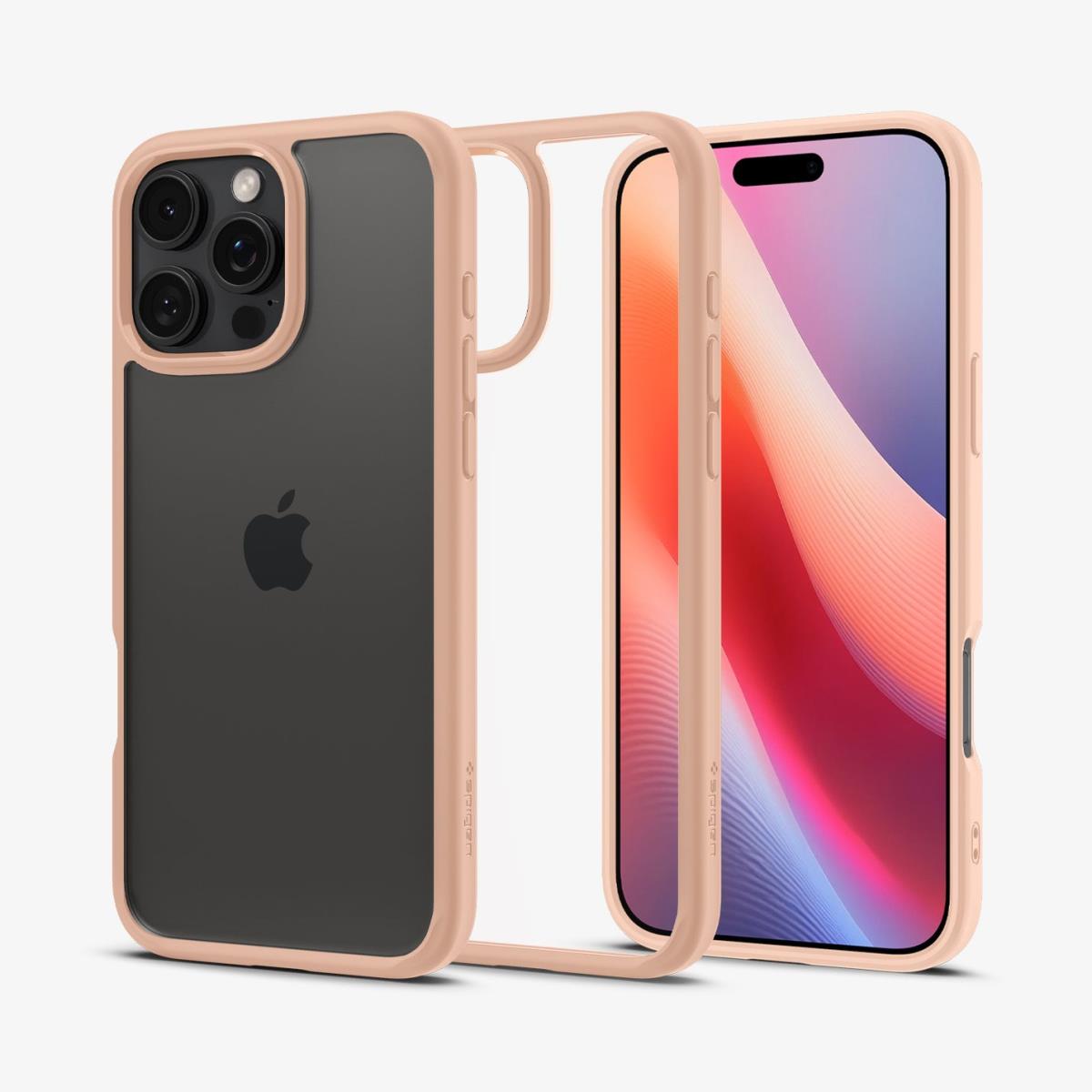 iPhone 16 Pro Case Ultra Hybrid Rose Titanium