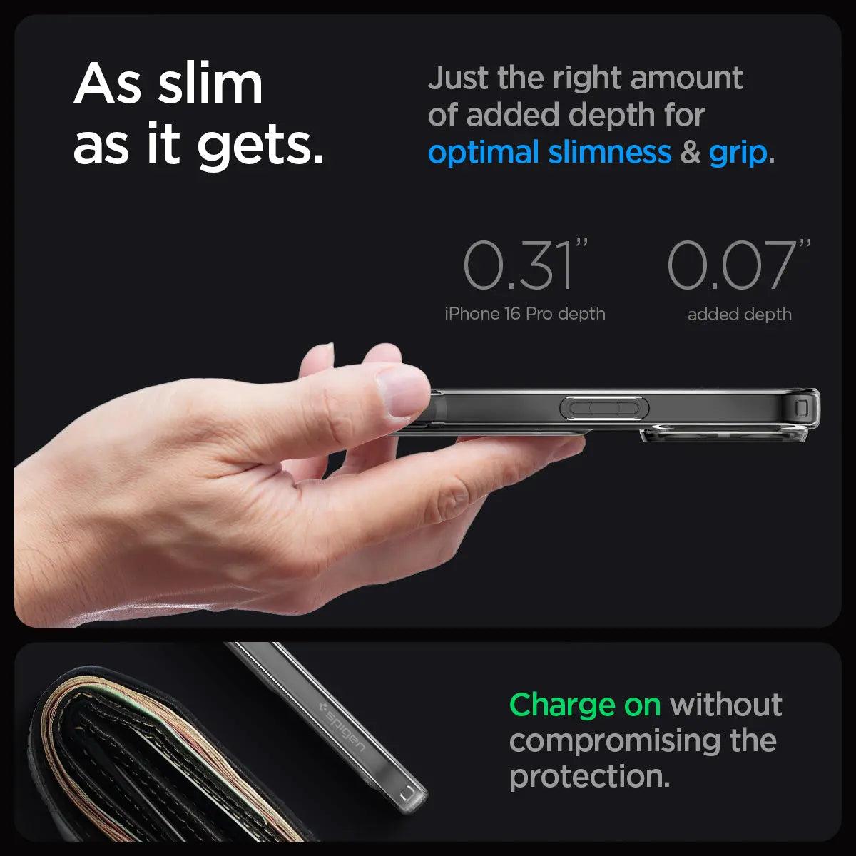 iPhone 16 Pro Case Crystal Slot Crystal Clear