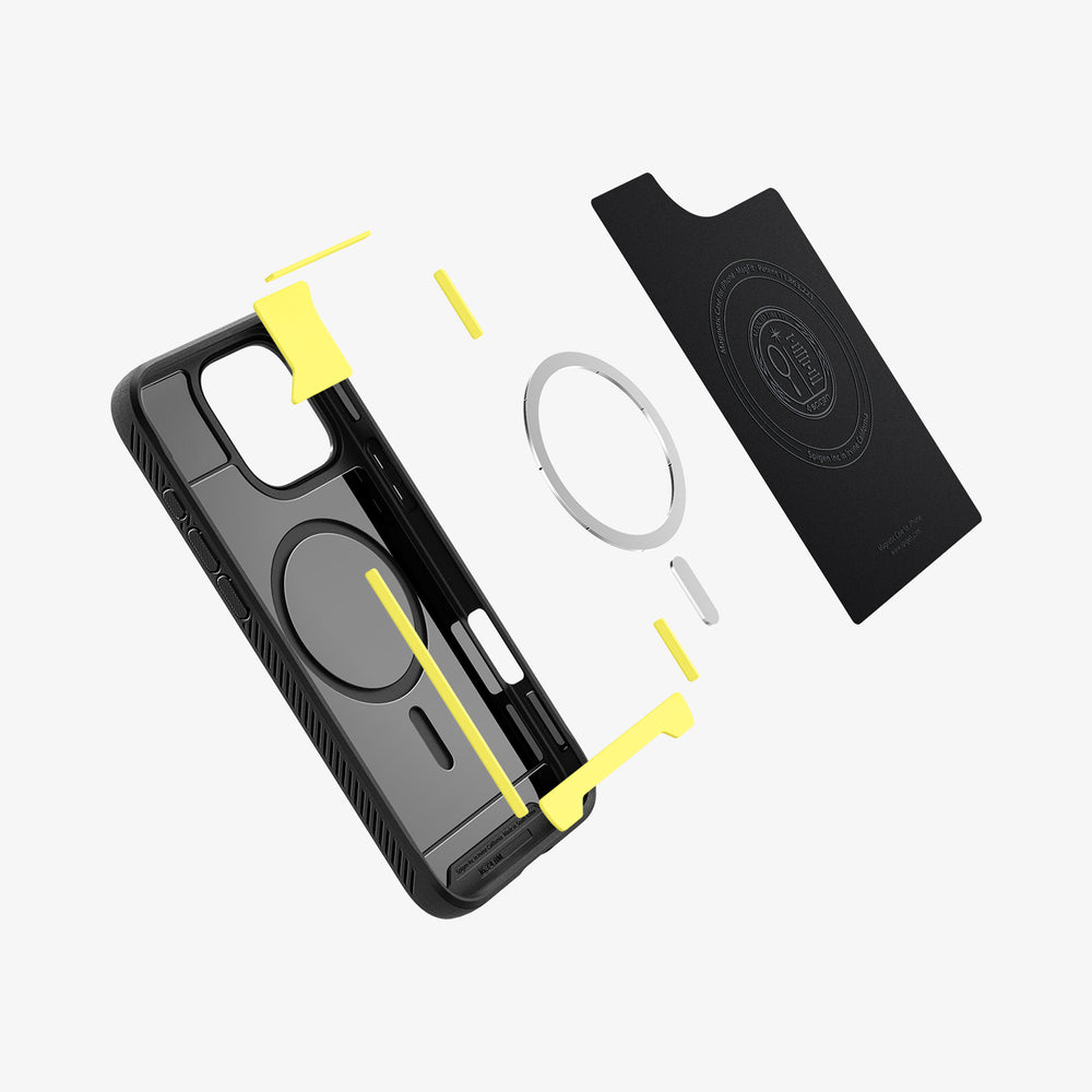 iPhone 16 Pro Case Rugged Armor MagFit Matte Black