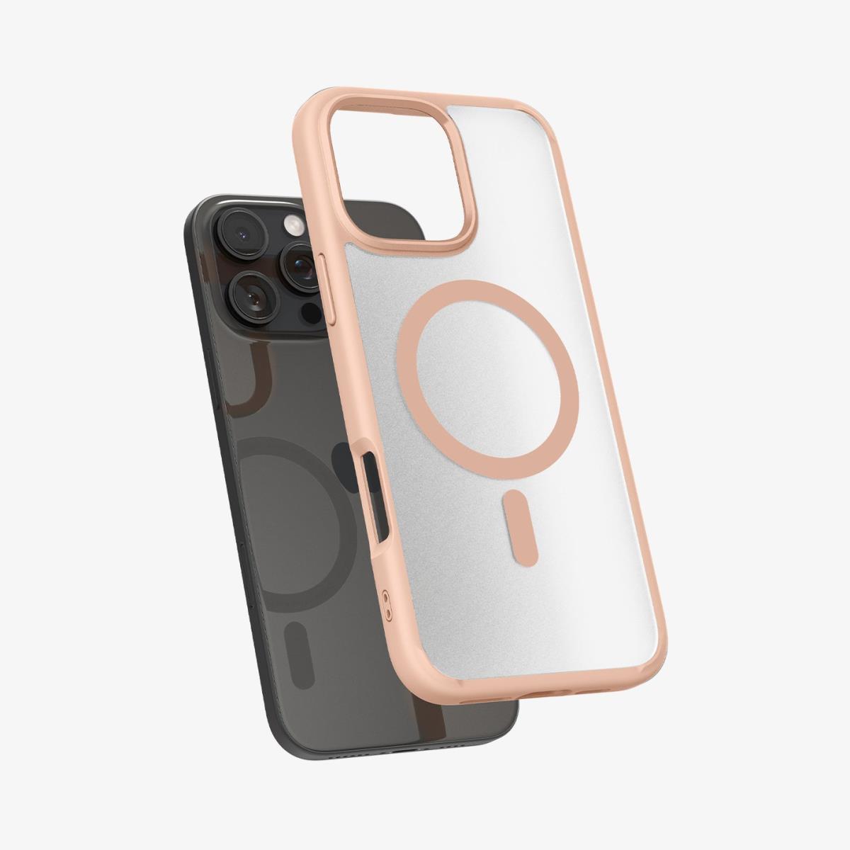 iPhone 16 Pro Max CaseUltra Hybrid MagFit Frost Rose Titanium