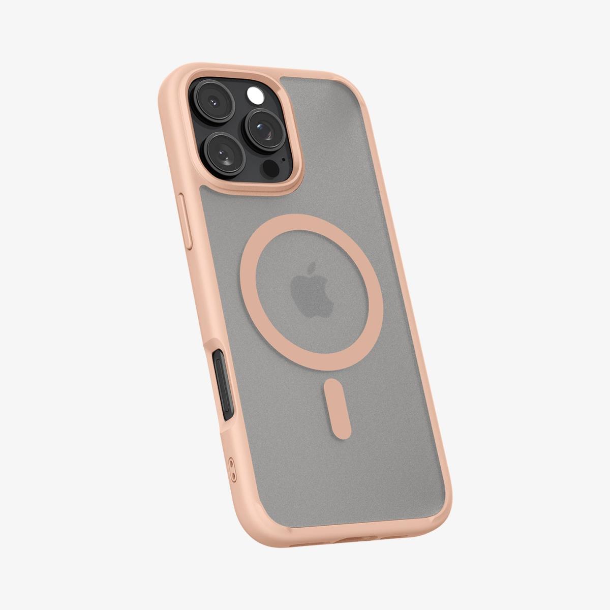 iPhone 16 Pro Max CaseUltra Hybrid MagFit Frost Rose Titanium