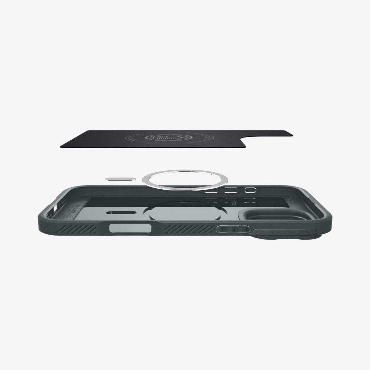 iPhone 16 Pro Max CaseOptik Armor MagFit Abyss Green