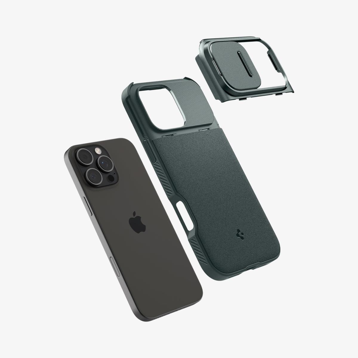 iPhone 16 Pro Max CaseOptik Armor MagFit Abyss Green