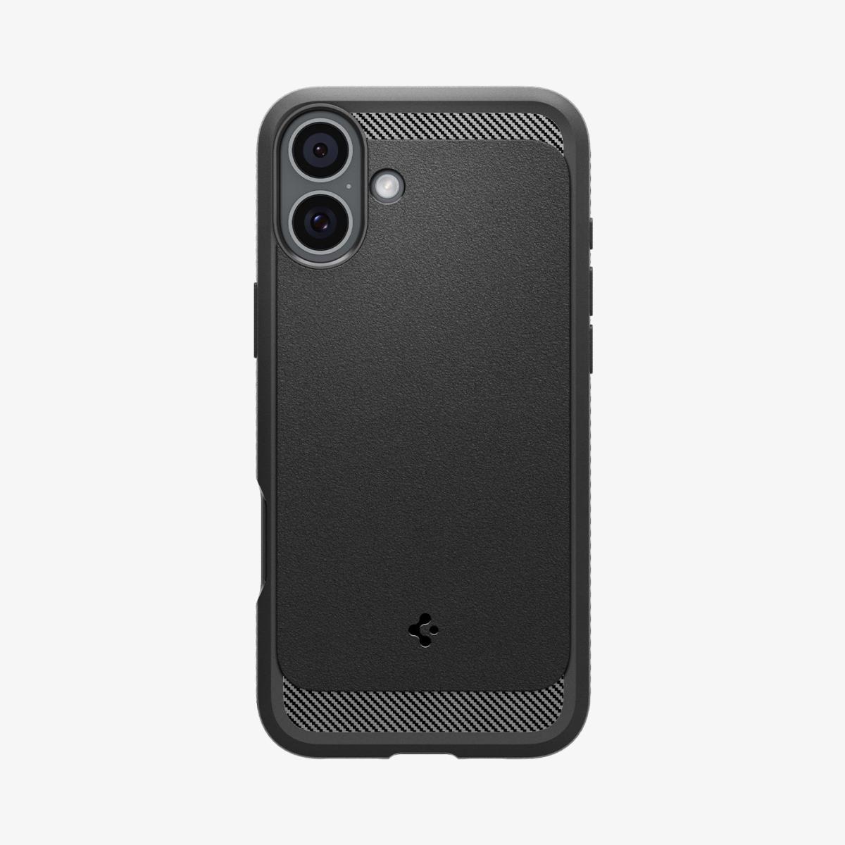 iPhone 16 Case Rugged Armor MagFit Matte Black