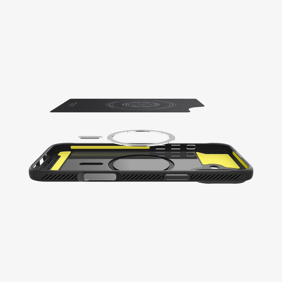 iPhone 16 Case Rugged Armor MagFit Matte Black