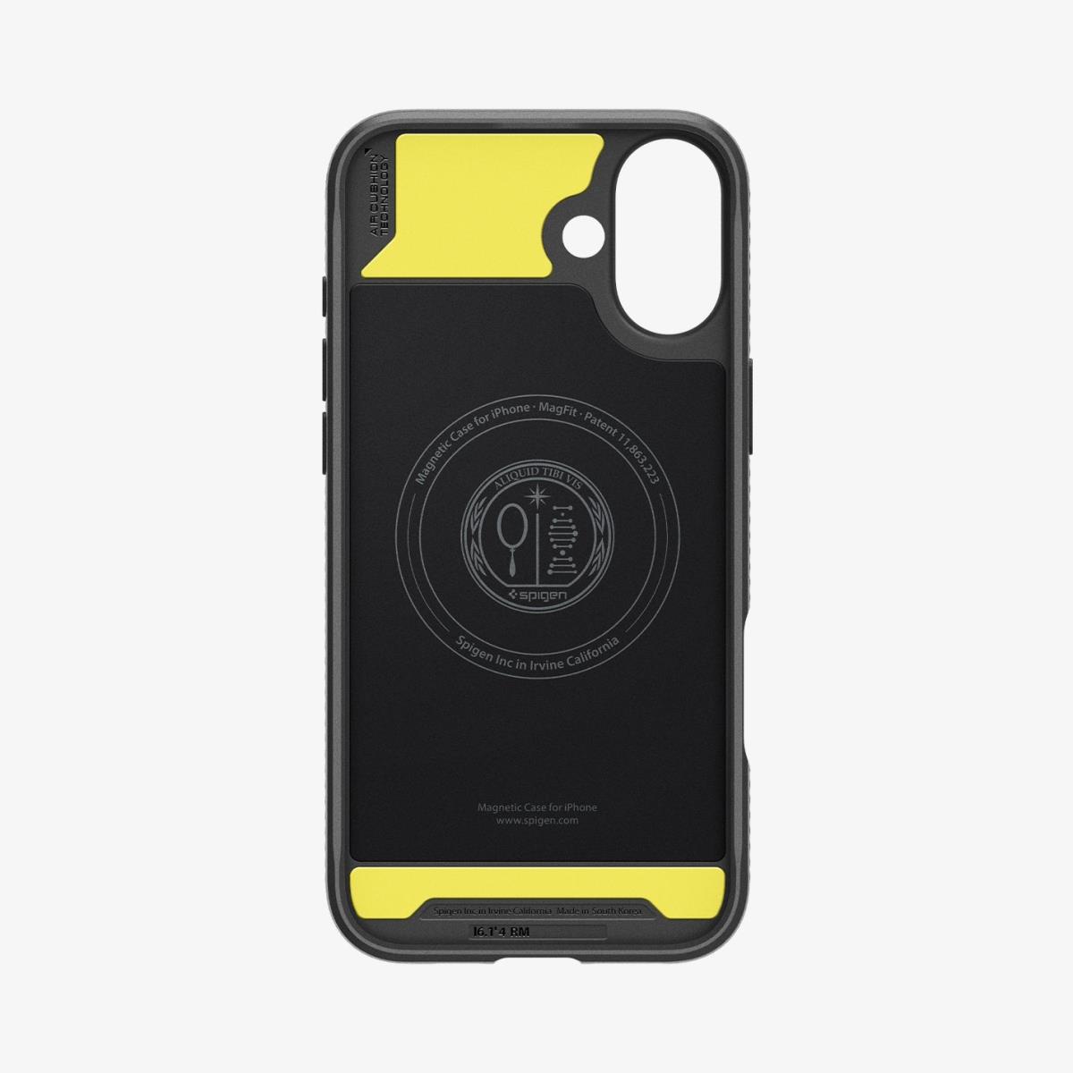 iPhone 16 Case Rugged Armor MagFit Matte Black