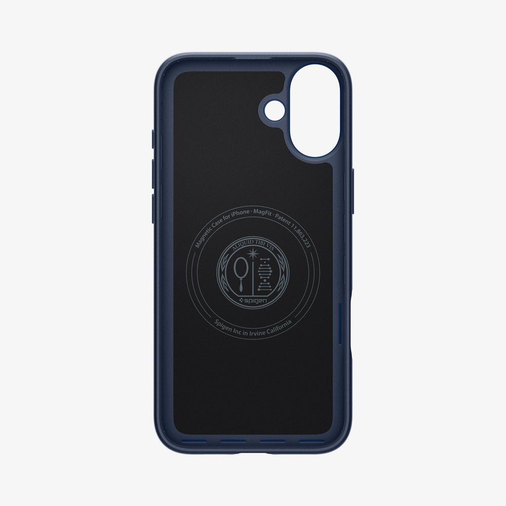 iPhone 16 Case Thin Fit MagFit Navy Blue