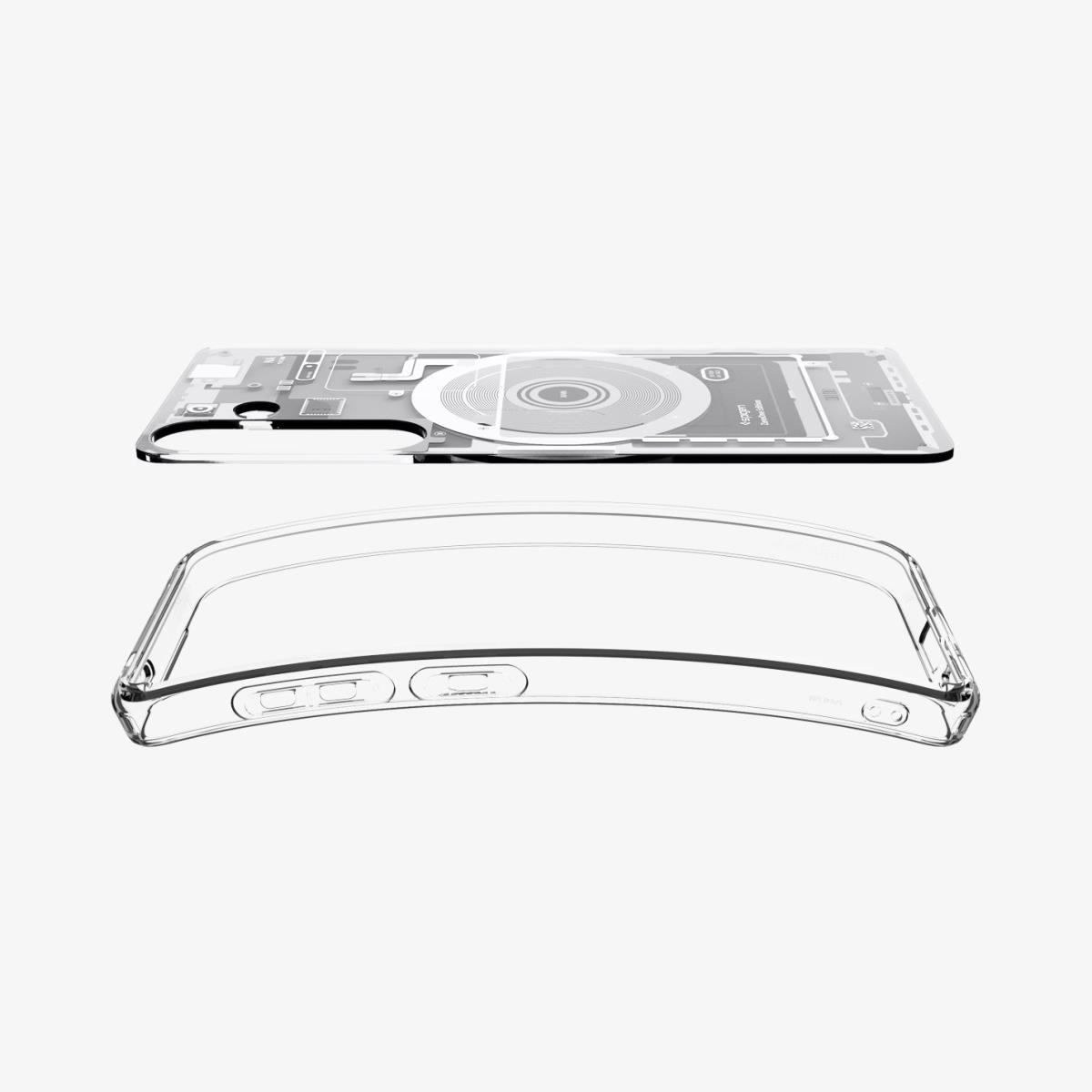 Galaxy S25 Ultra Hybrid MagFit Case Zero One White