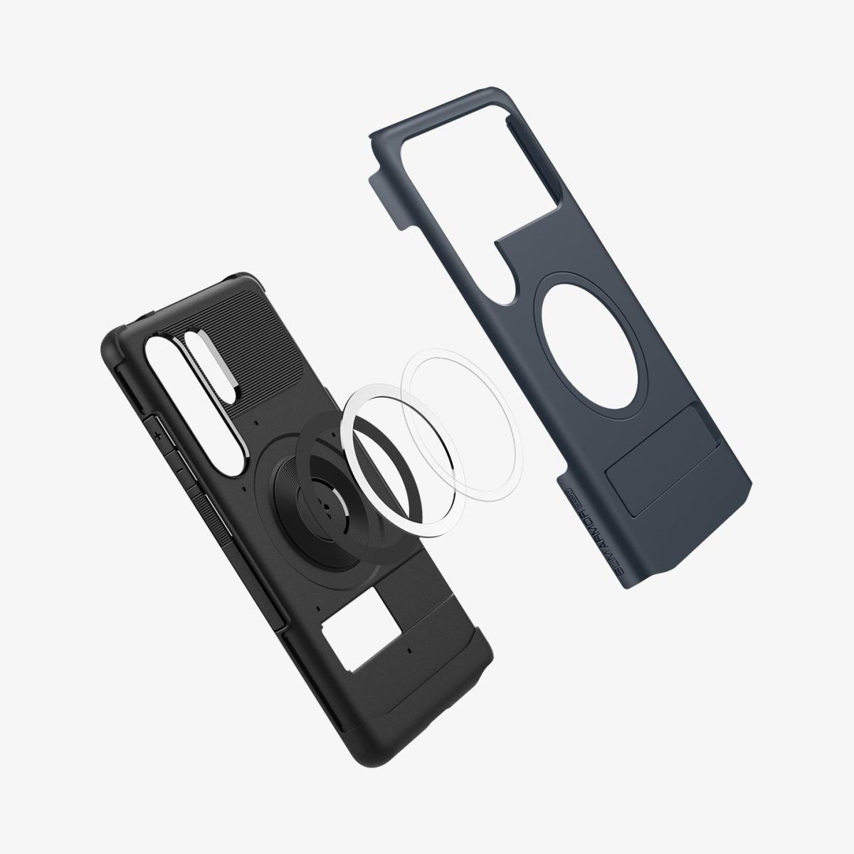 Galaxy S25 Ultra Slim Case Armor MagFit Metal Slate