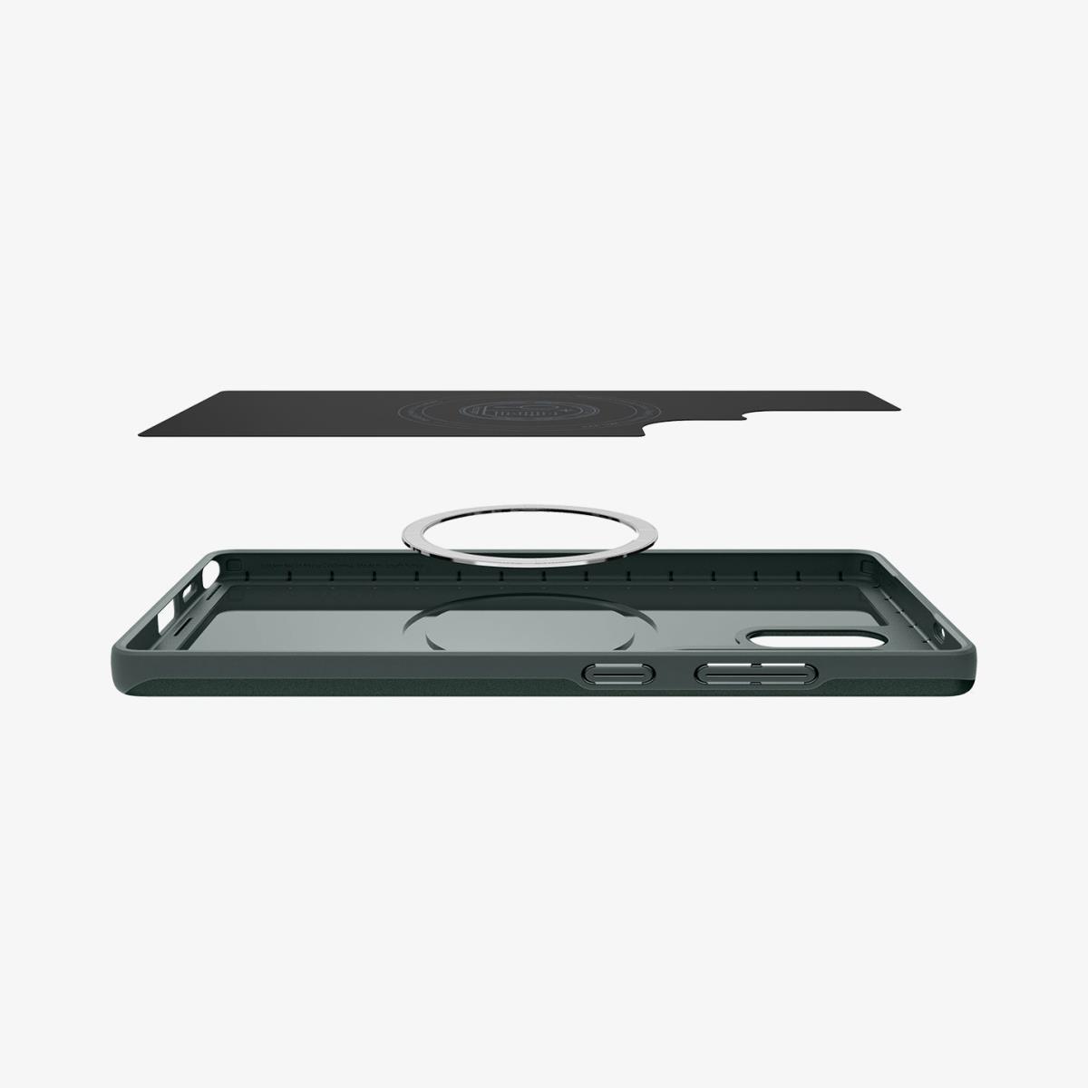 Galaxy S25 Ultra Thin Case Fit MagFit Abyss Green