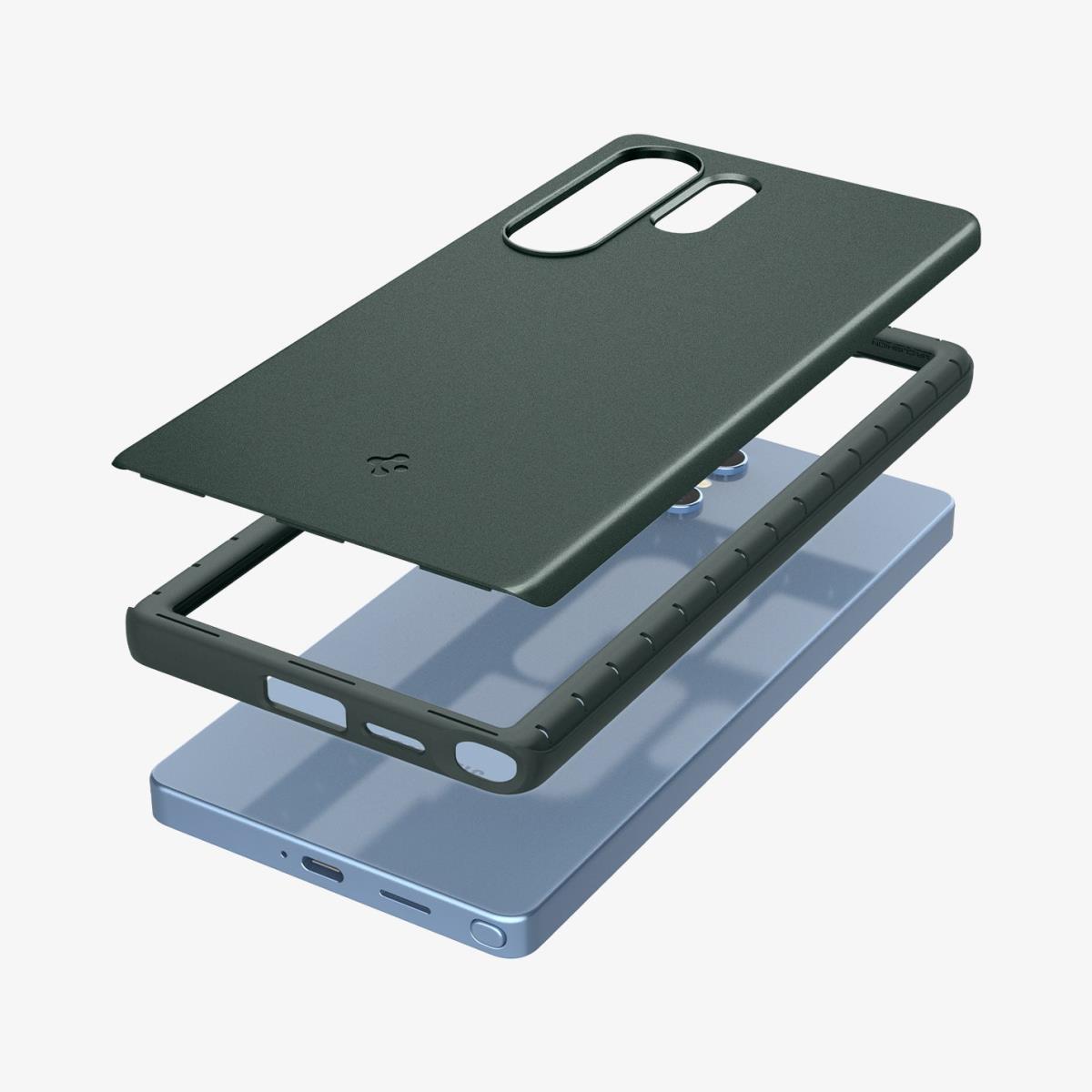 Galaxy S25 Ultra Thin Case Fit MagFit Abyss Green