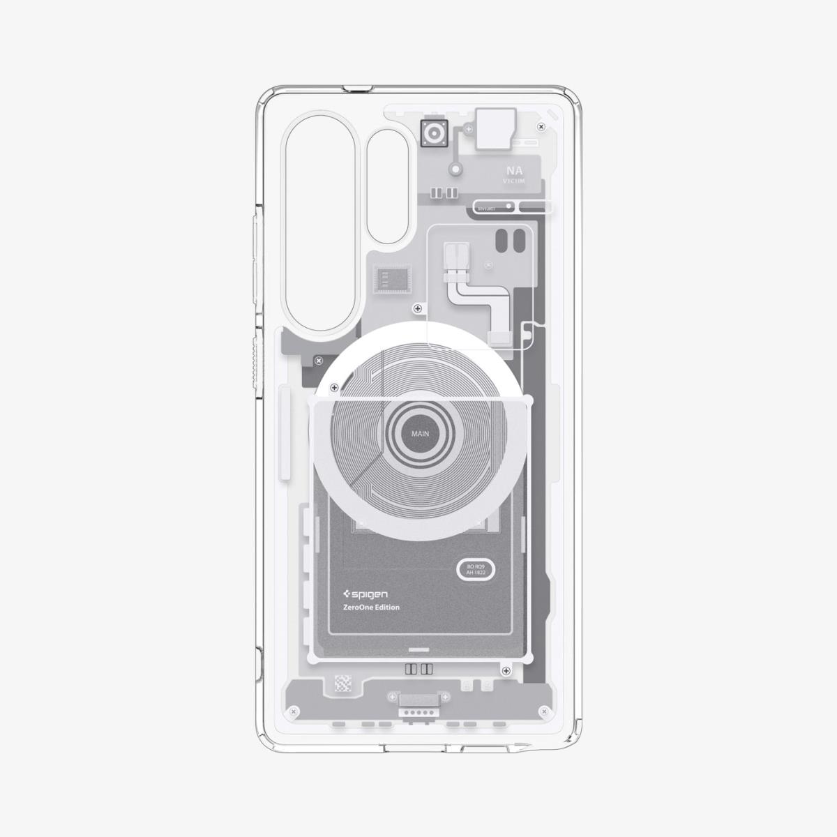 Galaxy S25 Ultra Case Ultra Hybrid MagFit Zero One White
