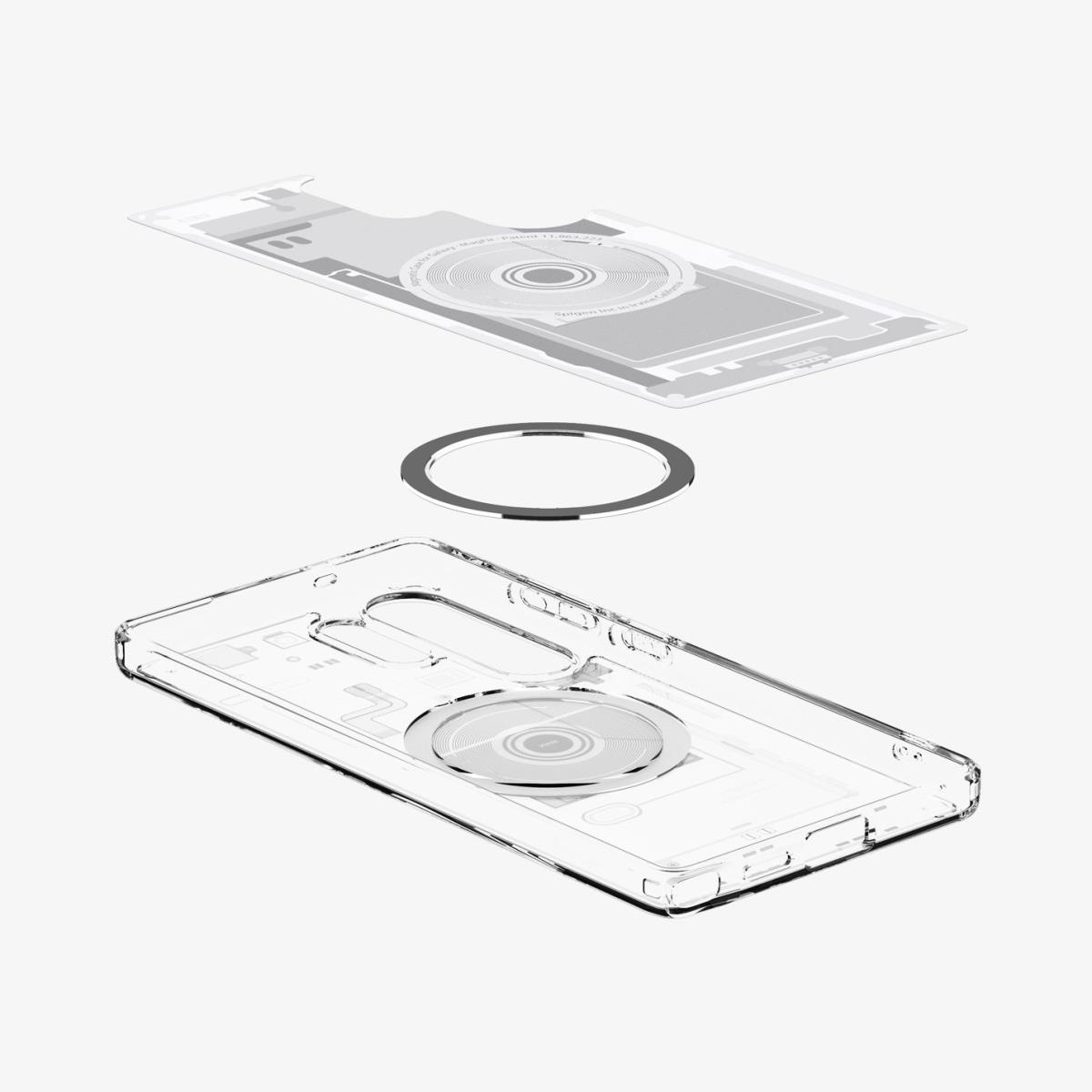 Galaxy S25 Ultra Case Ultra Hybrid MagFit Zero One White