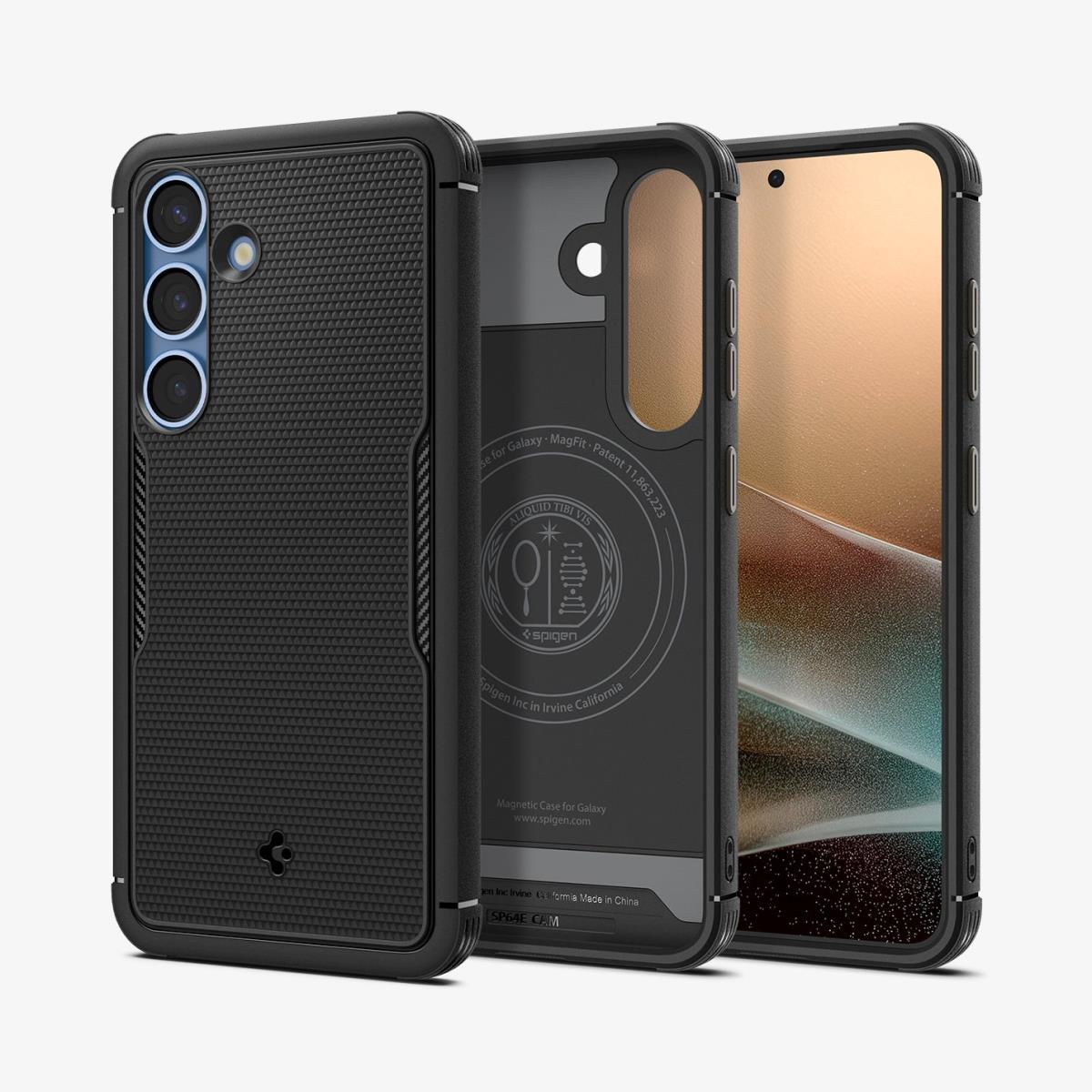 Galaxy S25 Case Core Armor MagFit Matte Black