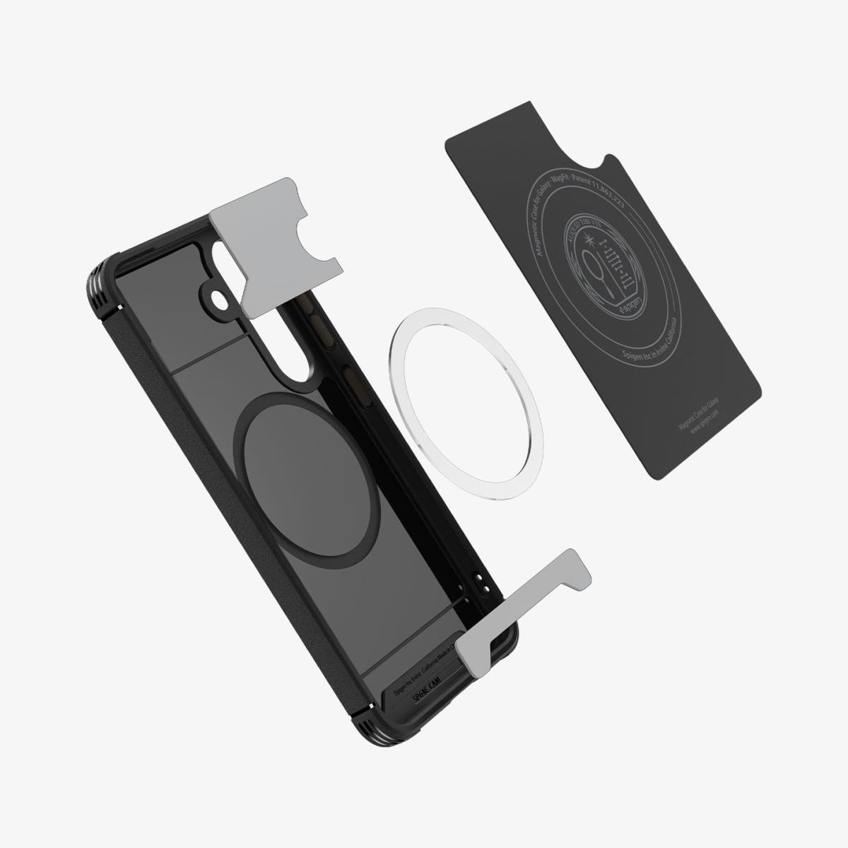 Galaxy S25 Case Core Armor MagFit Matte Black