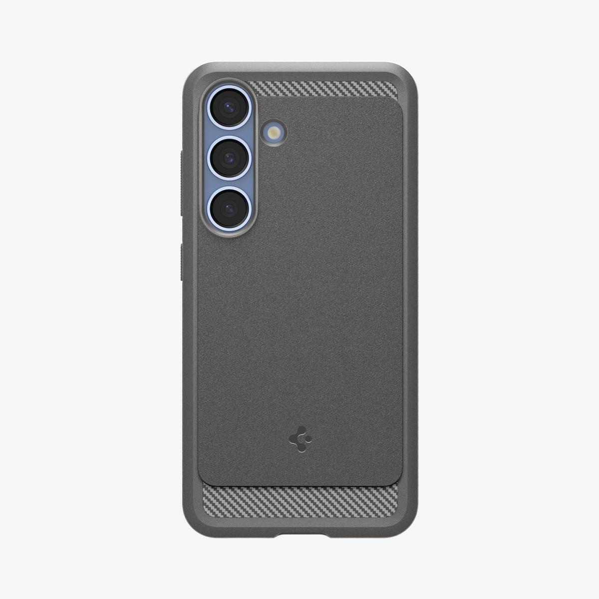 Galaxy S25 Case Rugged Armor MagFit Marble Gray