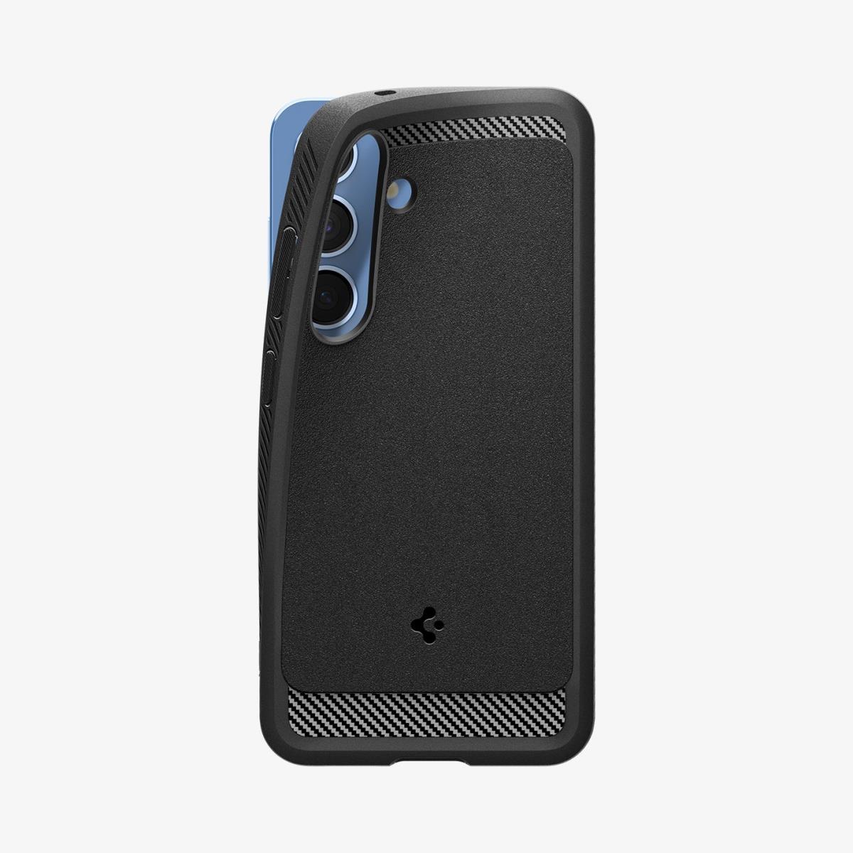 Galaxy S25 Case Rugged Armor MagFit Matte Black