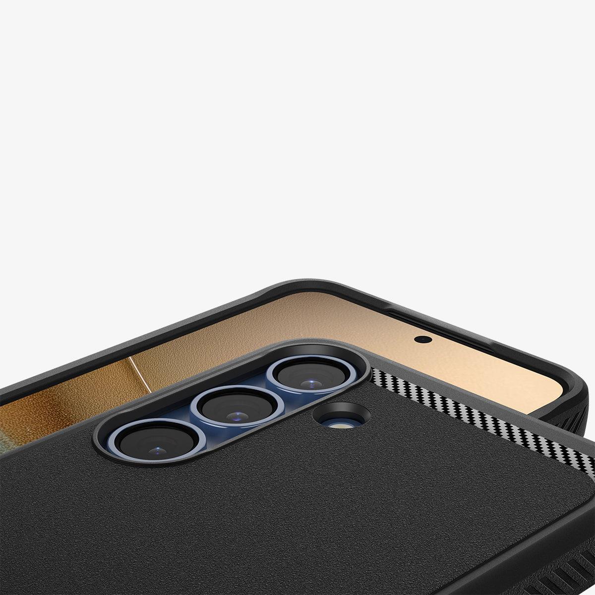 Galaxy S25 Case Rugged Armor MagFit Matte Black