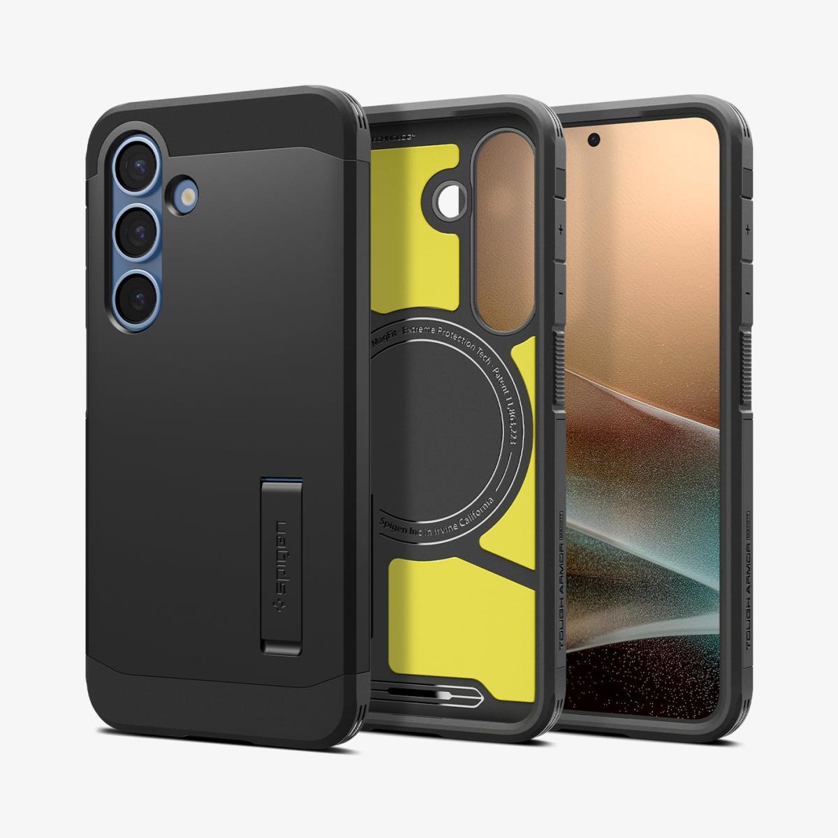 Galaxy S25 Case Tough Armor MagFit Black