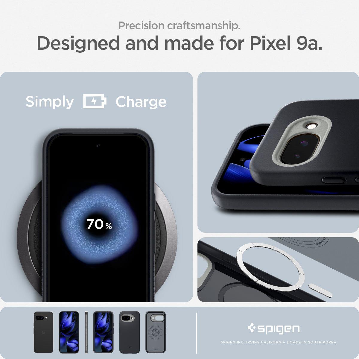 Google Pixel 9a Case Nano Pop MagFit Black Sesame