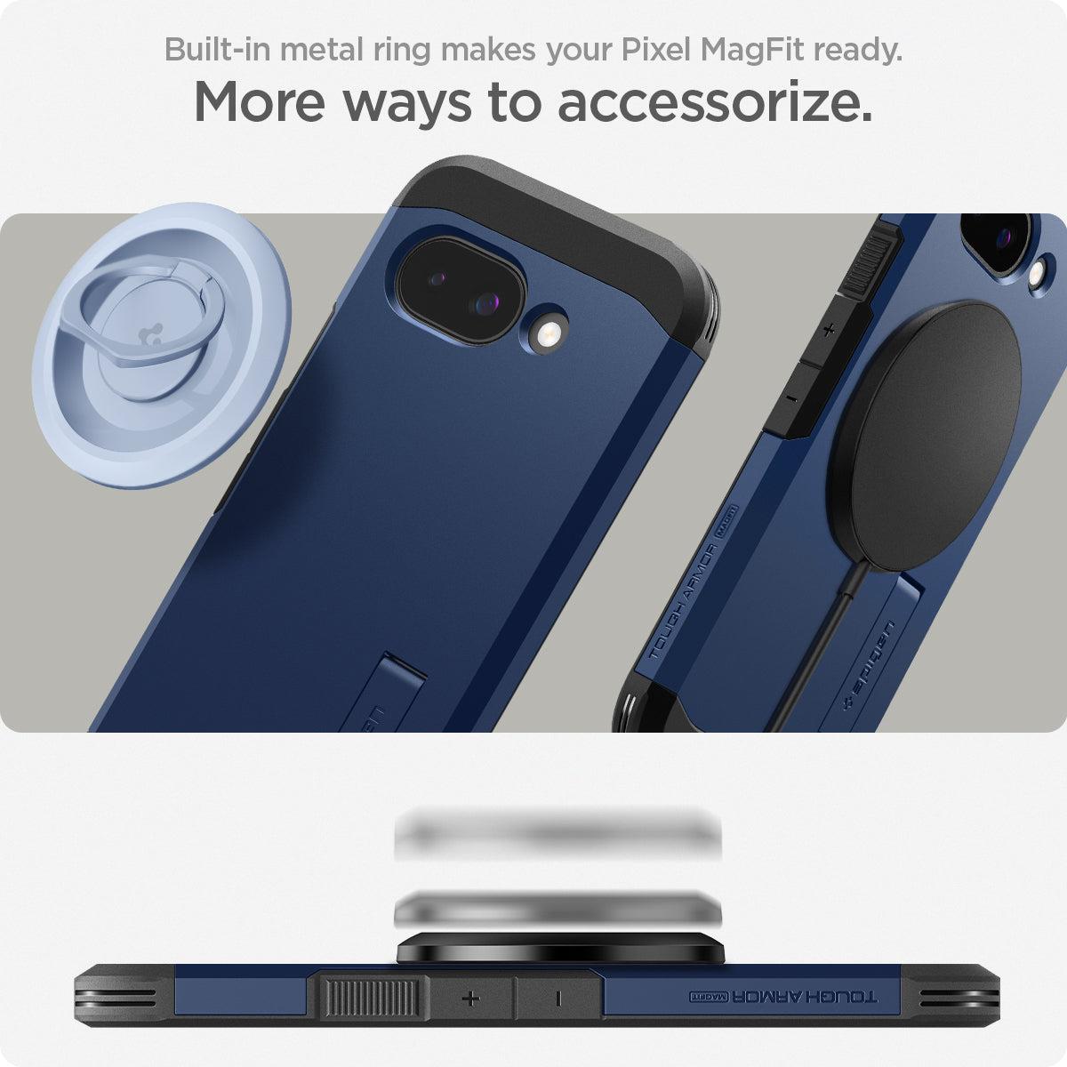 Google Pixel 9a Case Tough Armor MagFit Navy Blue